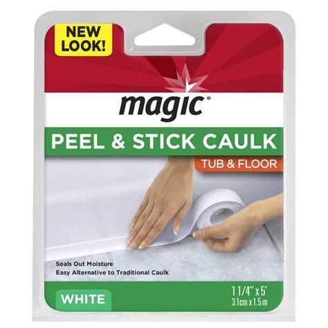 Magic peep and stick caulk